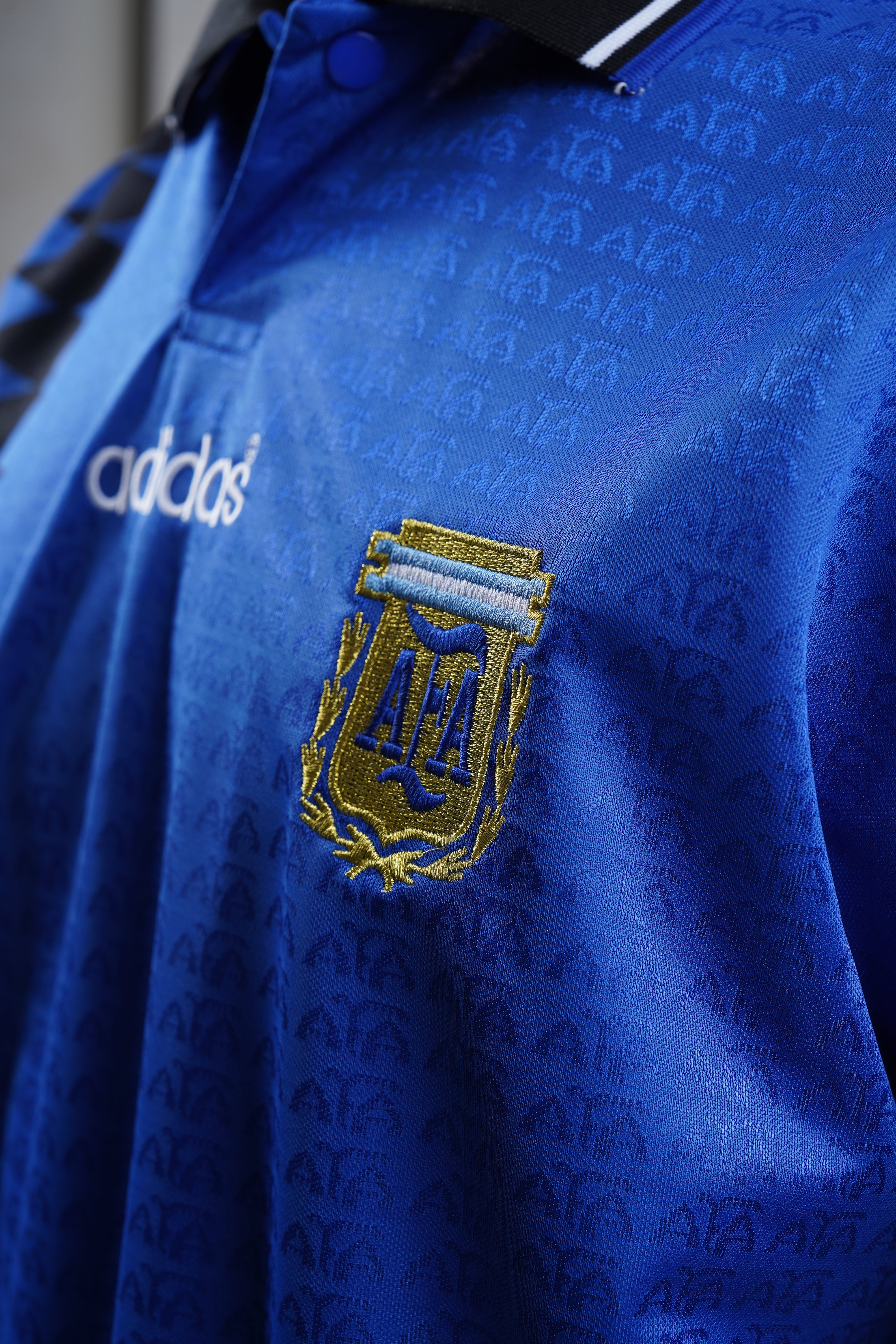 Argentina 1994 Away Dark Blue Retro Jersey
