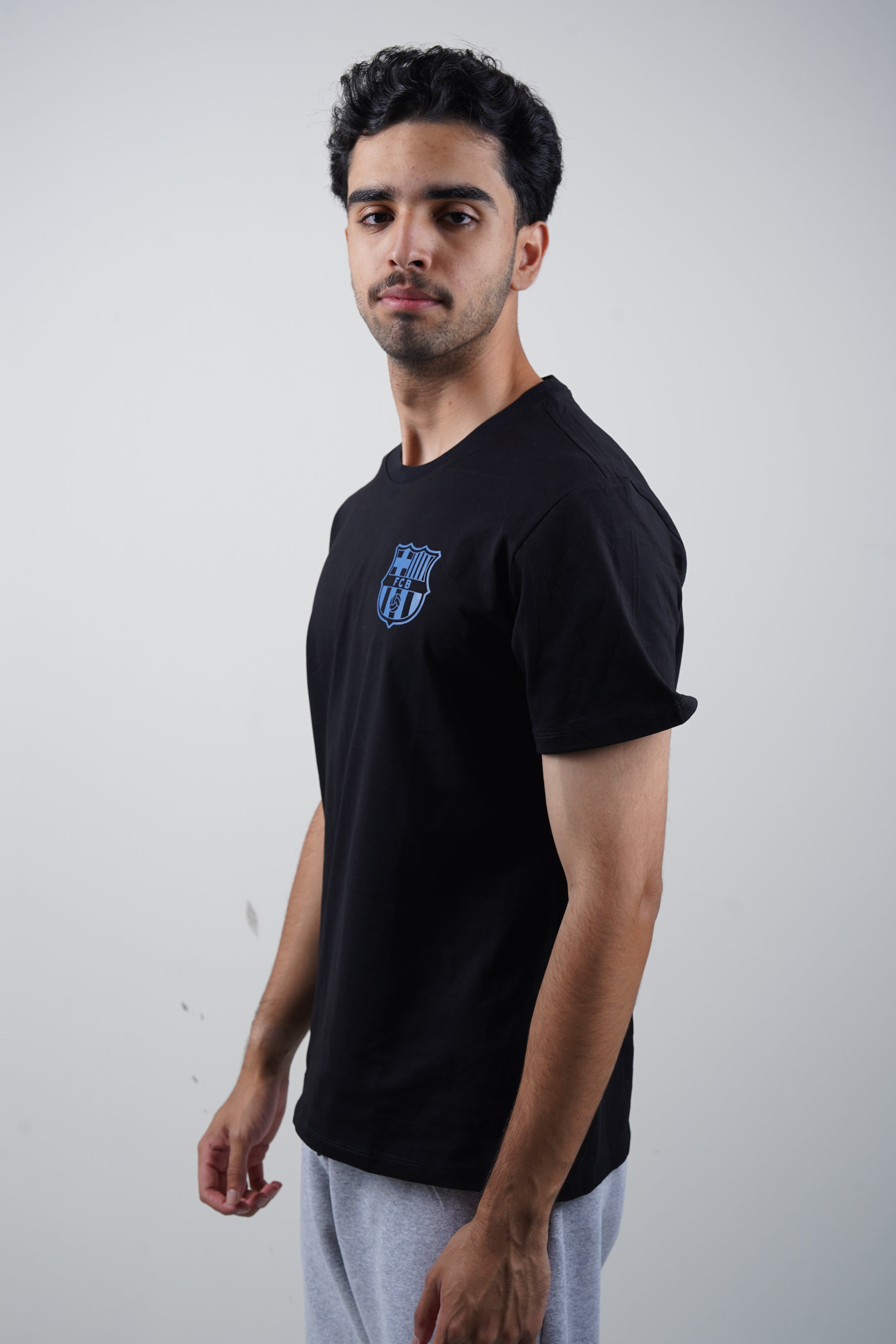 FC Barcelona Blau Grana Black Tshirt