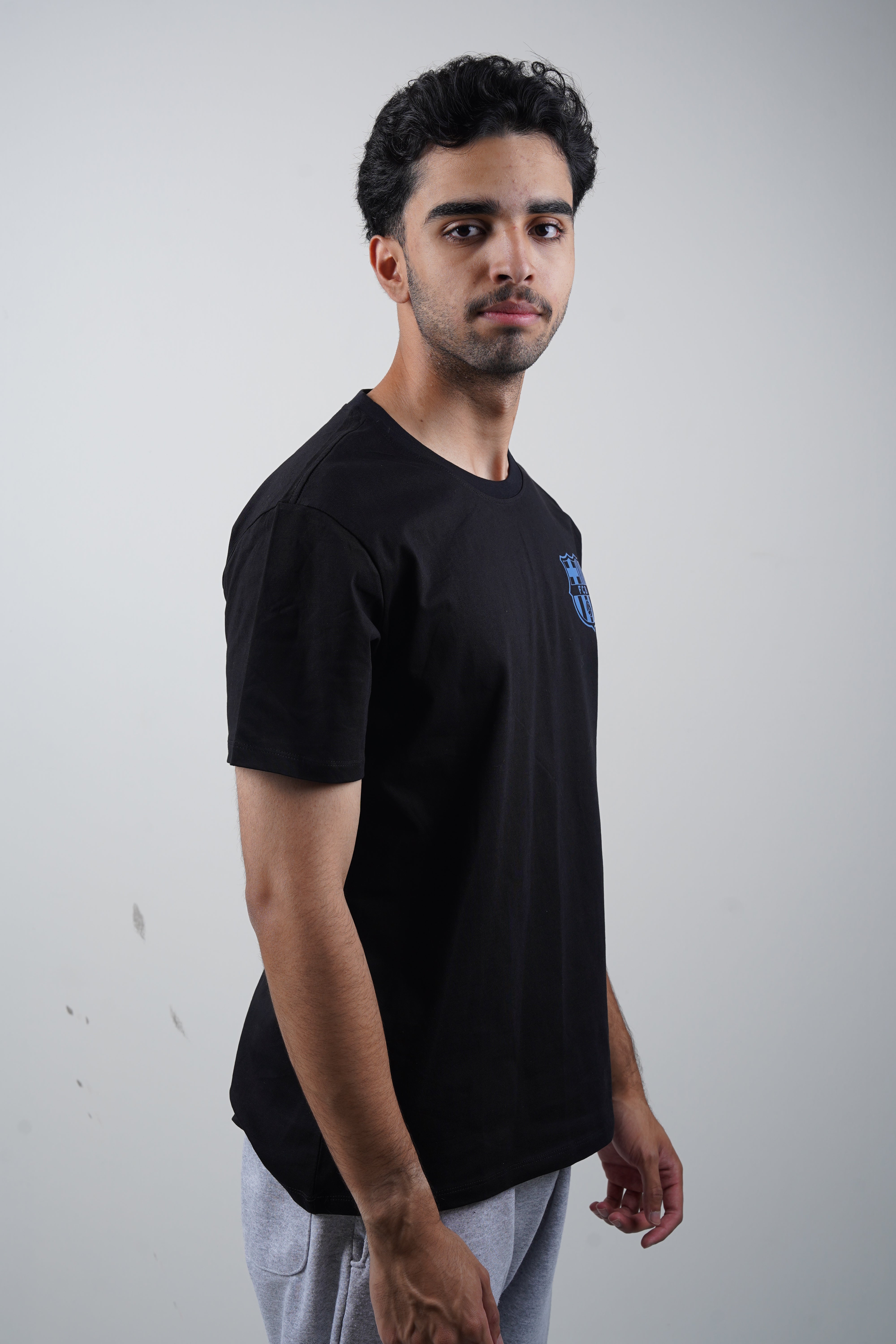 FC Barcelona Blau Grana Black Tshirt