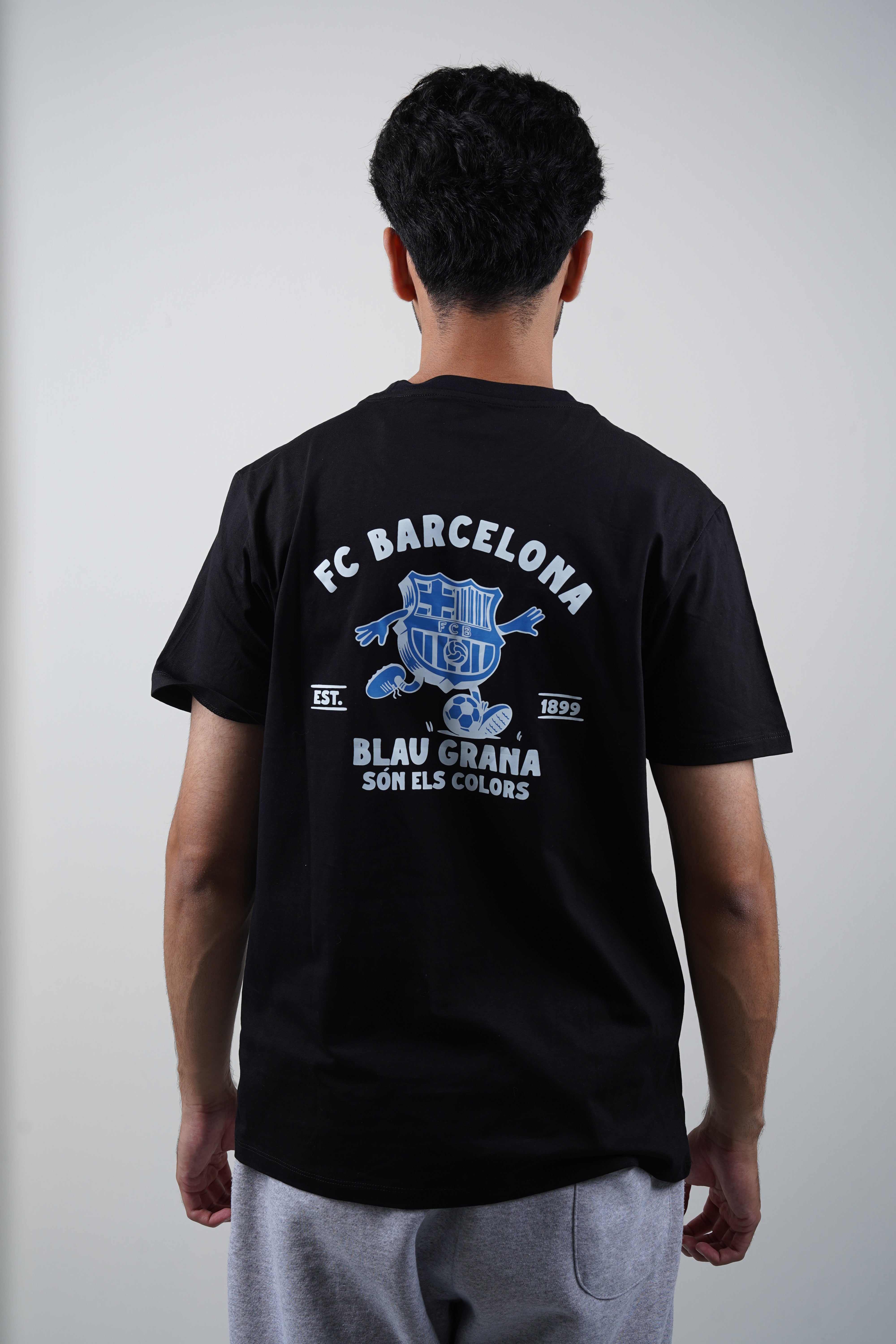 FC Barcelona Blau Grana Black Tshirt