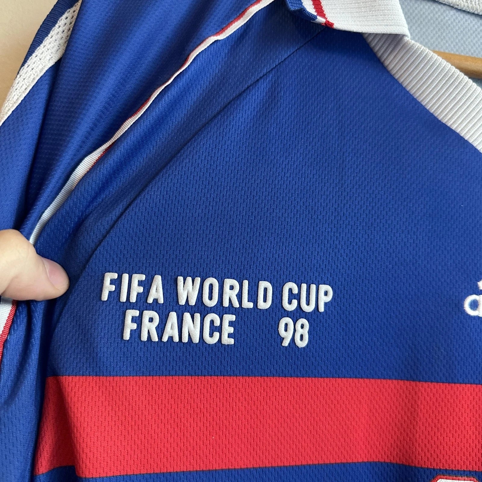 Vintage France National Team Jersey Mens FIFA World Cup Adidas 90s
