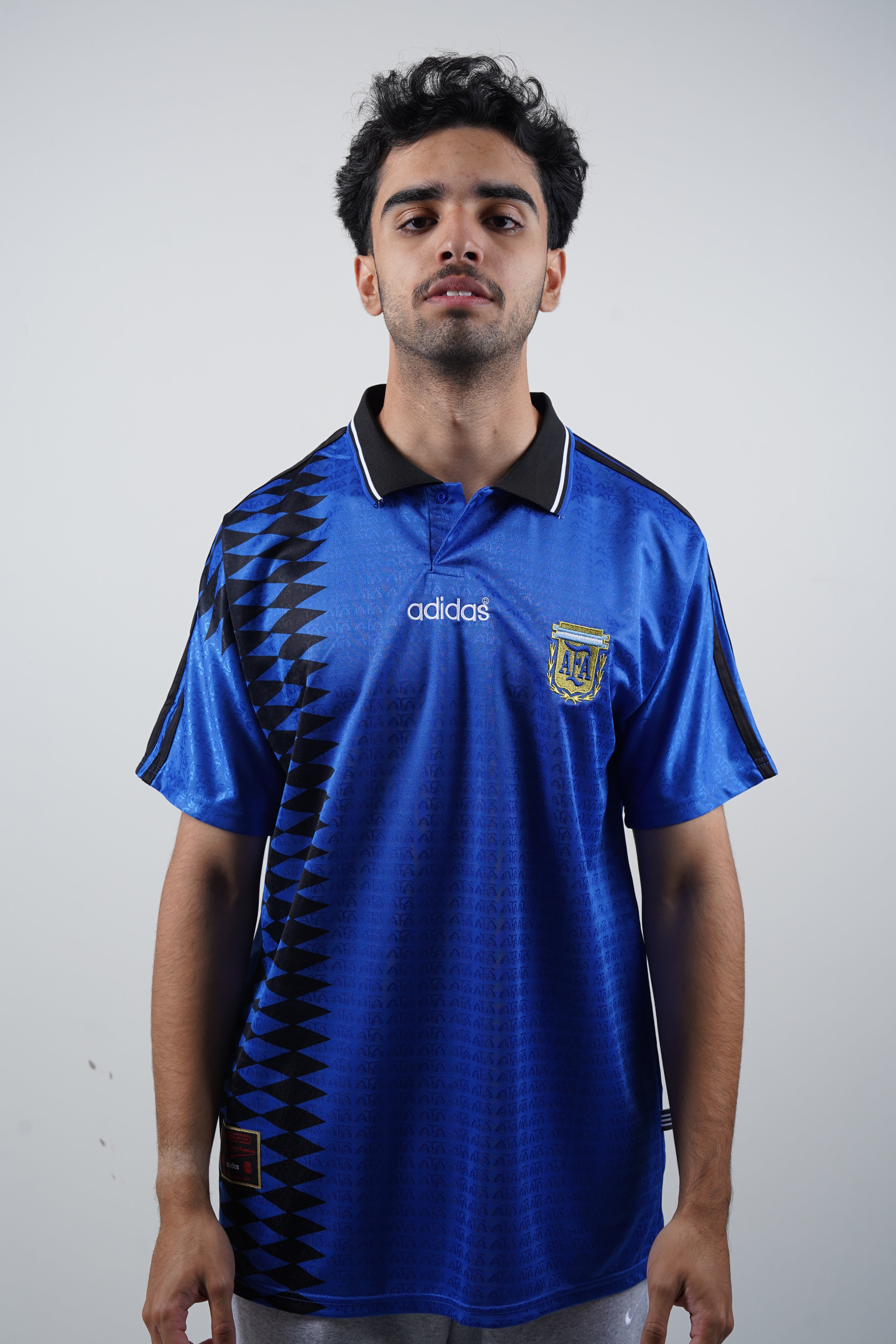 Argentina 1994 Away Dark Blue Retro Jersey