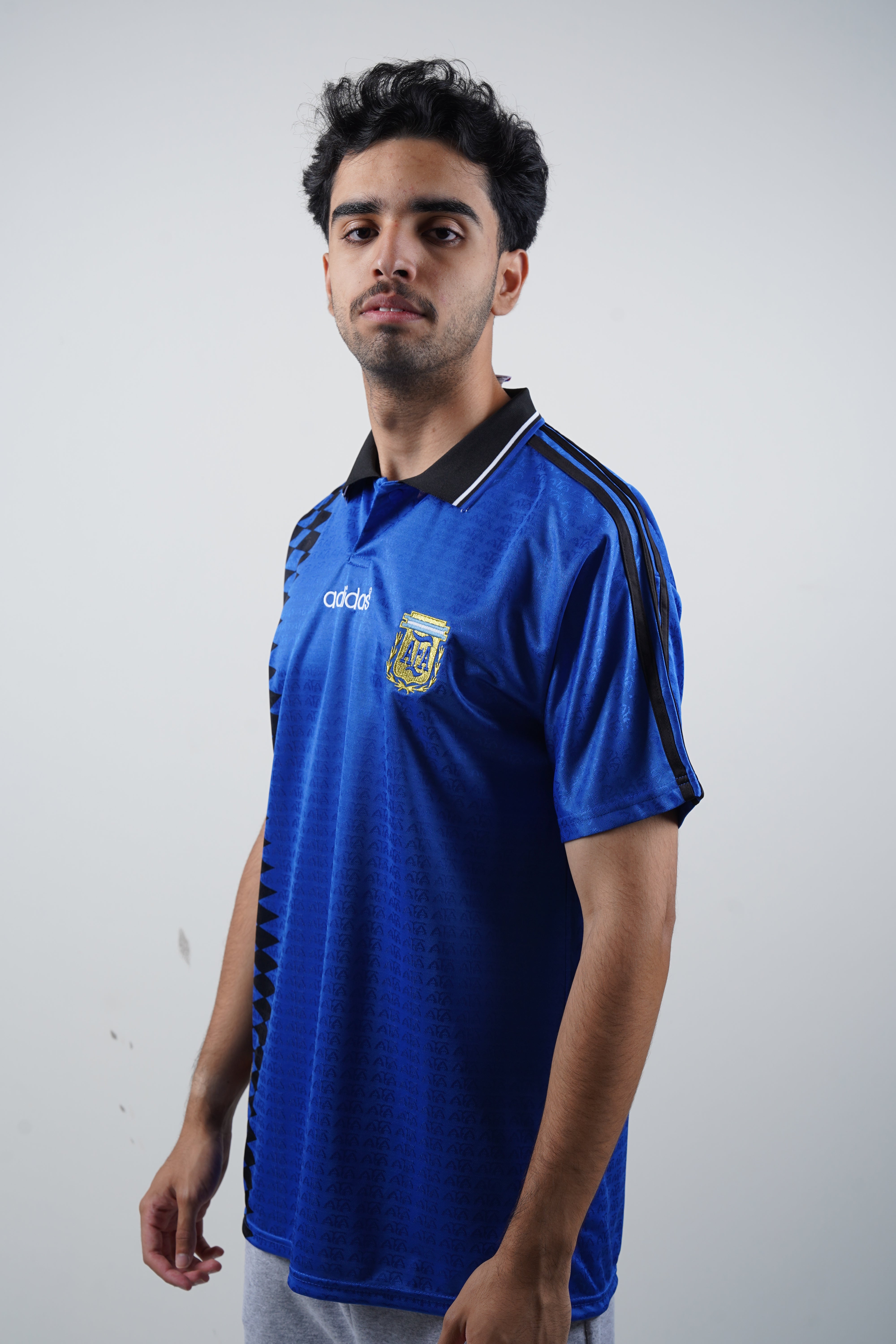 Argentina 1994 Away Dark Blue Retro Jersey