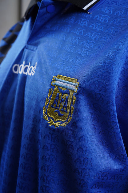 Argentina 1994 Away Dark Blue Retro Jersey
