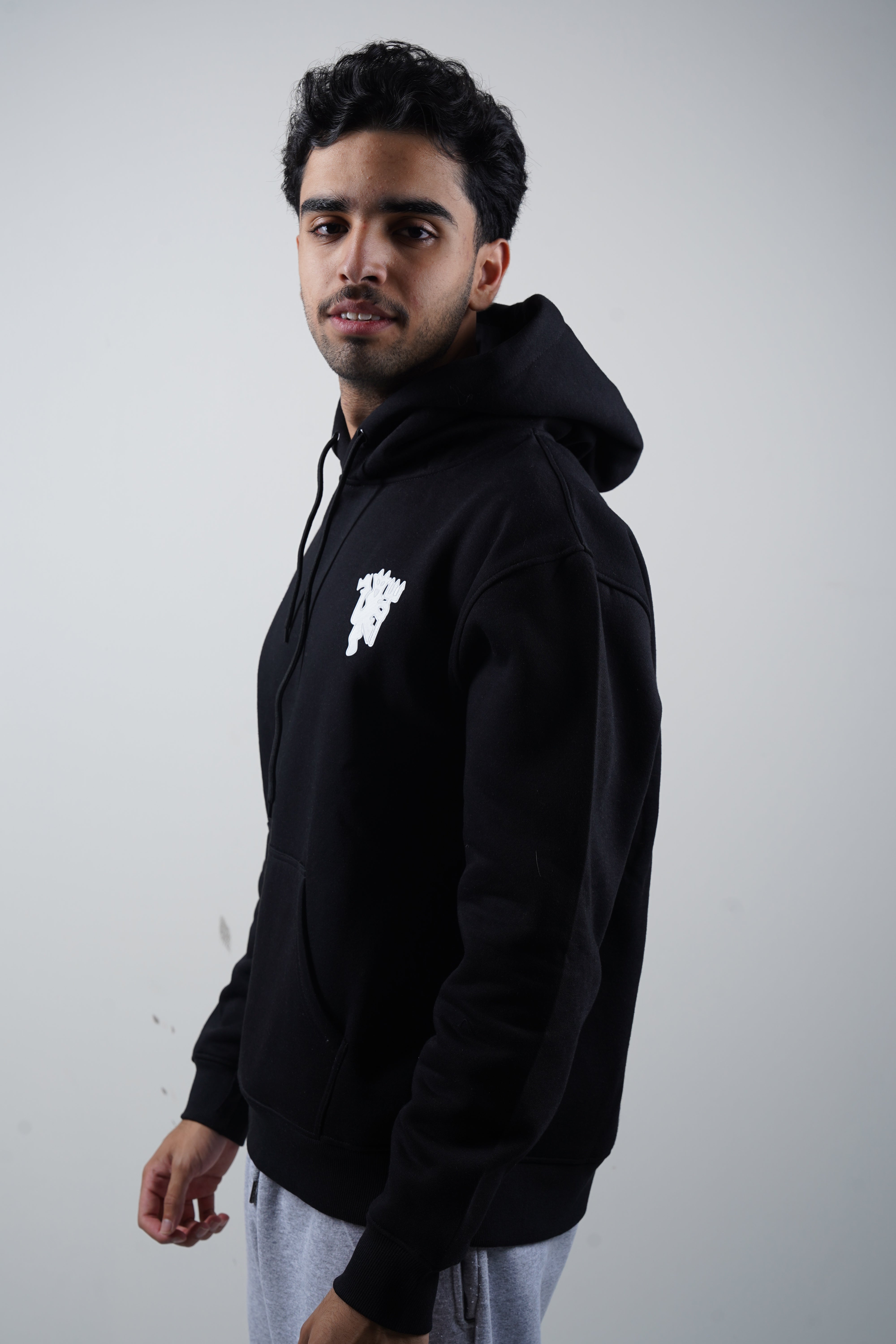 Manchester United Hoodie Black 25/26