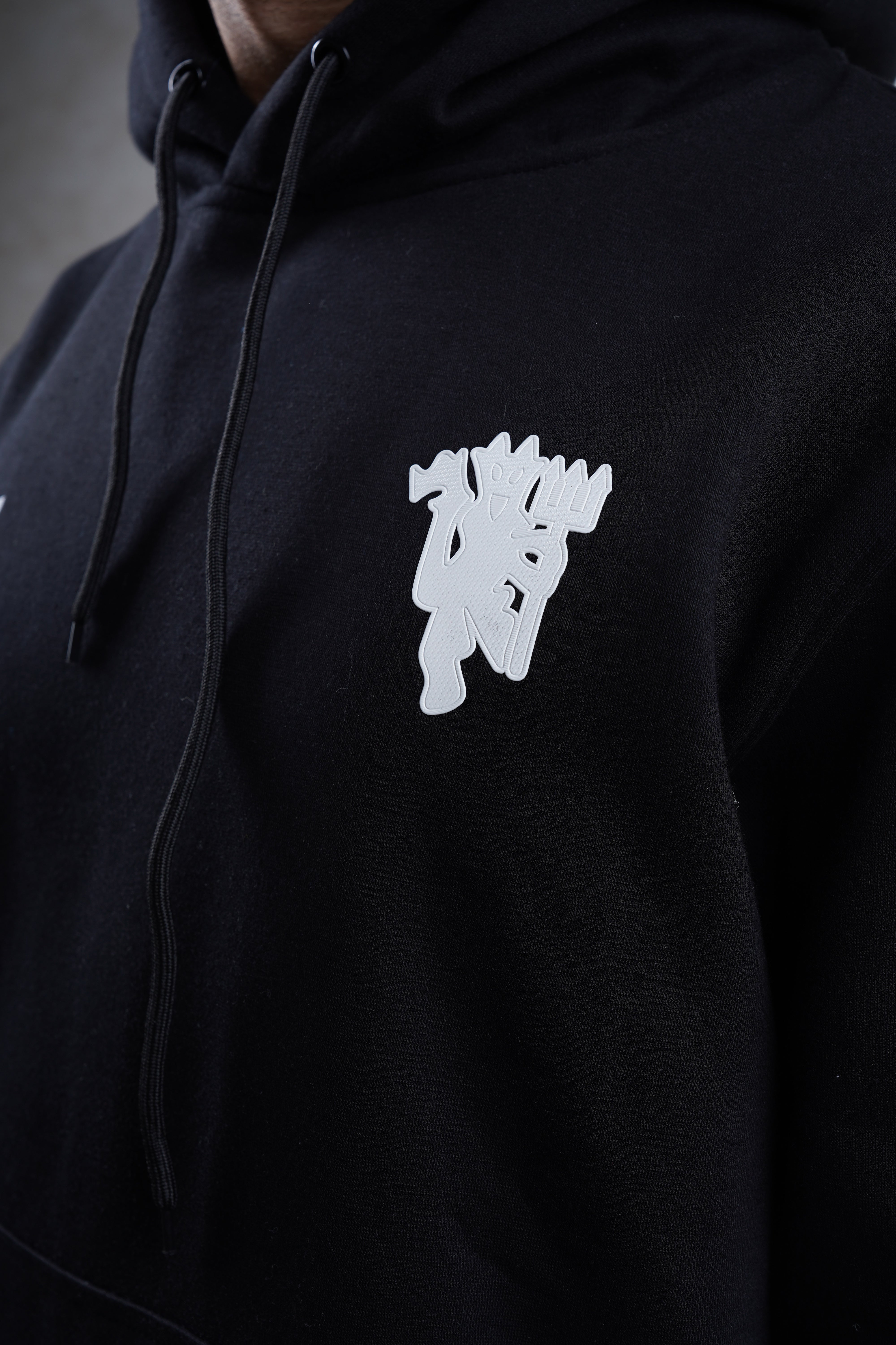 Manchester United Hoodie Black 25/26