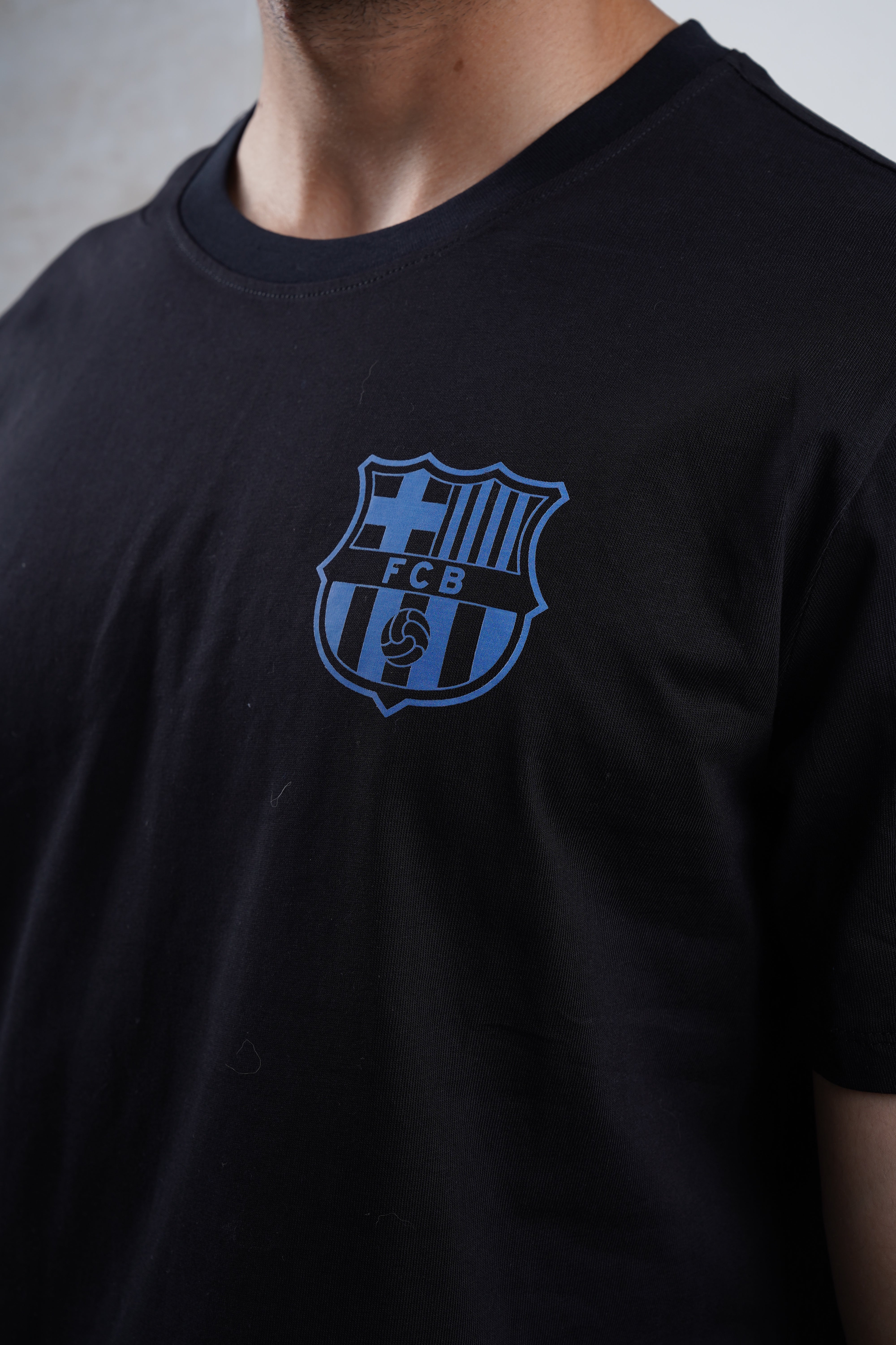 FC Barcelona Blau Grana Black Tshirt