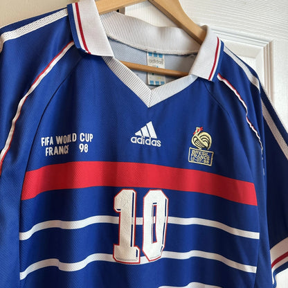 Vintage France National Team Jersey Mens FIFA World Cup Adidas 90s